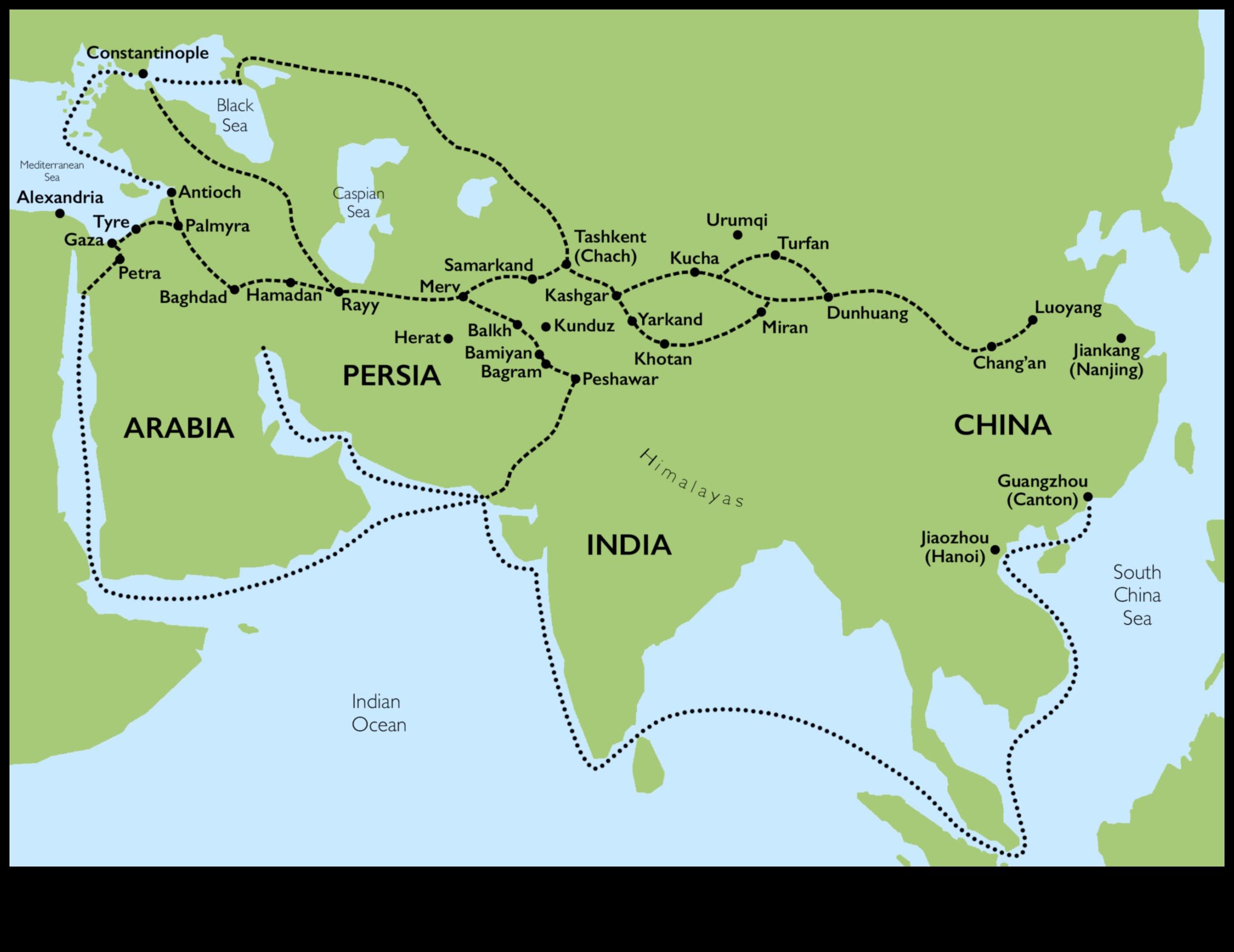 تعبيرات طريق الحرير: التبادلات الثقافية في الفن الآسيوي