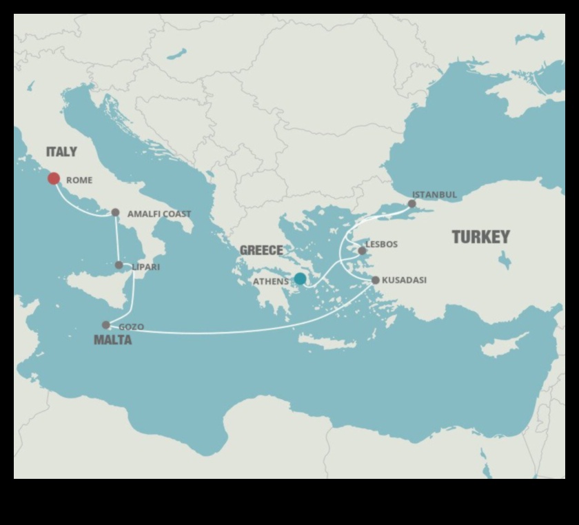 عجائب البحر الأبيض المتوسط: الجمال الساحلي على طول البحر