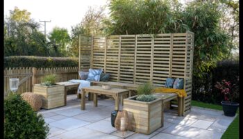 صفاء الفناء: ملاذ هادئ مع راحة الحديقة