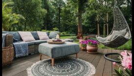 الأماكن الخارجية الحديثة: أثاث أنيق لتعزيز ملاذ حديقتك
