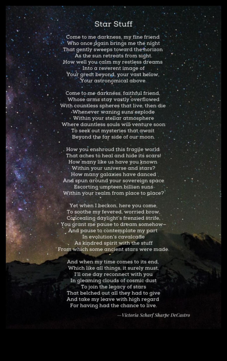 السوناتات السماوية: قصيدة مرصعة بالنجوم لجلالة سماء الليل 4 السوناتات السماوية: شعر مستوحى من جلالة النجوم